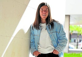 Ainize Barea 'Peke', en el municipio de Lezama