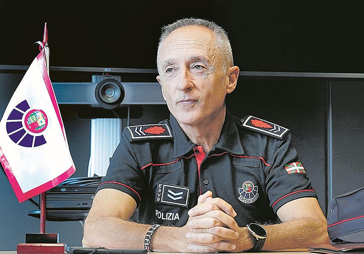 Joseba Erkoreka, jefe del grupo de homicidios de la Ertzaintza en Bizkaia