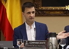 José Pablo López este jueves en la Comisión de Control de RTVE