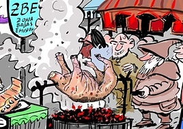 La viñeta de Cerrajería sobre el Mercado Medieval de Vitoria