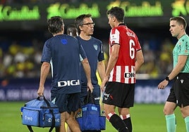 El Athletic confirma que Vesga sufre una lesión muscular y será baja para Dortmud