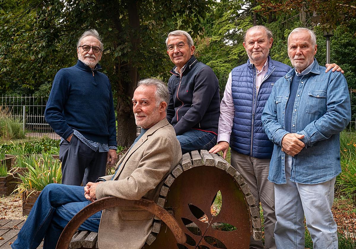 Rafael Ogueta, Felipe Marañón, Ángel Cordero, José Manuel Lazkano y Gabriel Sánchez, coautores del libro.