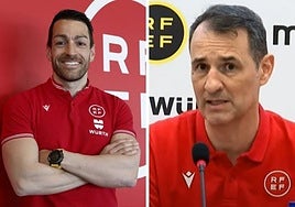 Eduardo Prieto Iglesias, actual jefe del VAR, y Carlos Clos Gómez, su predecesor.