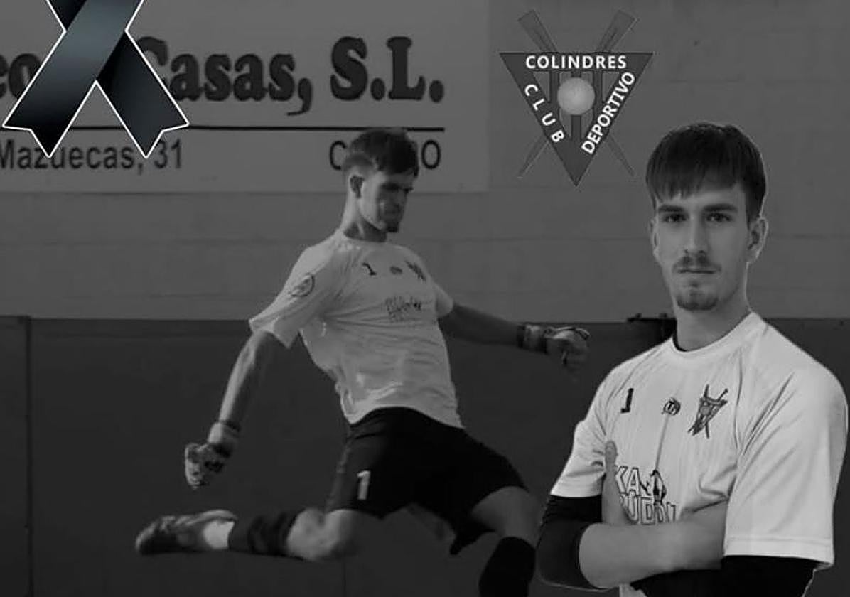 El emotivo comunicado del Colindres tras la muerte de su portero de 19 años