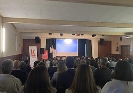 La consejera de Educación, Begoña Pedrosa durante el acto de inaguración.