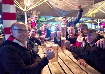 La afición del Athletic se hace fuerte en Dortmund