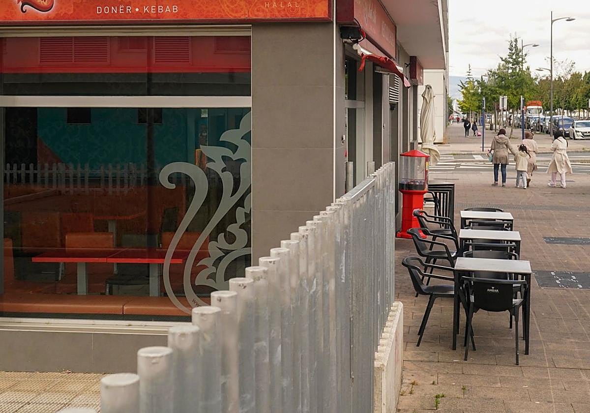 Local de Zabalgana en el que se refugió uno de los presuntos miembros de la banda juvenil 015, uno de las más importantes activas en Vitoria.