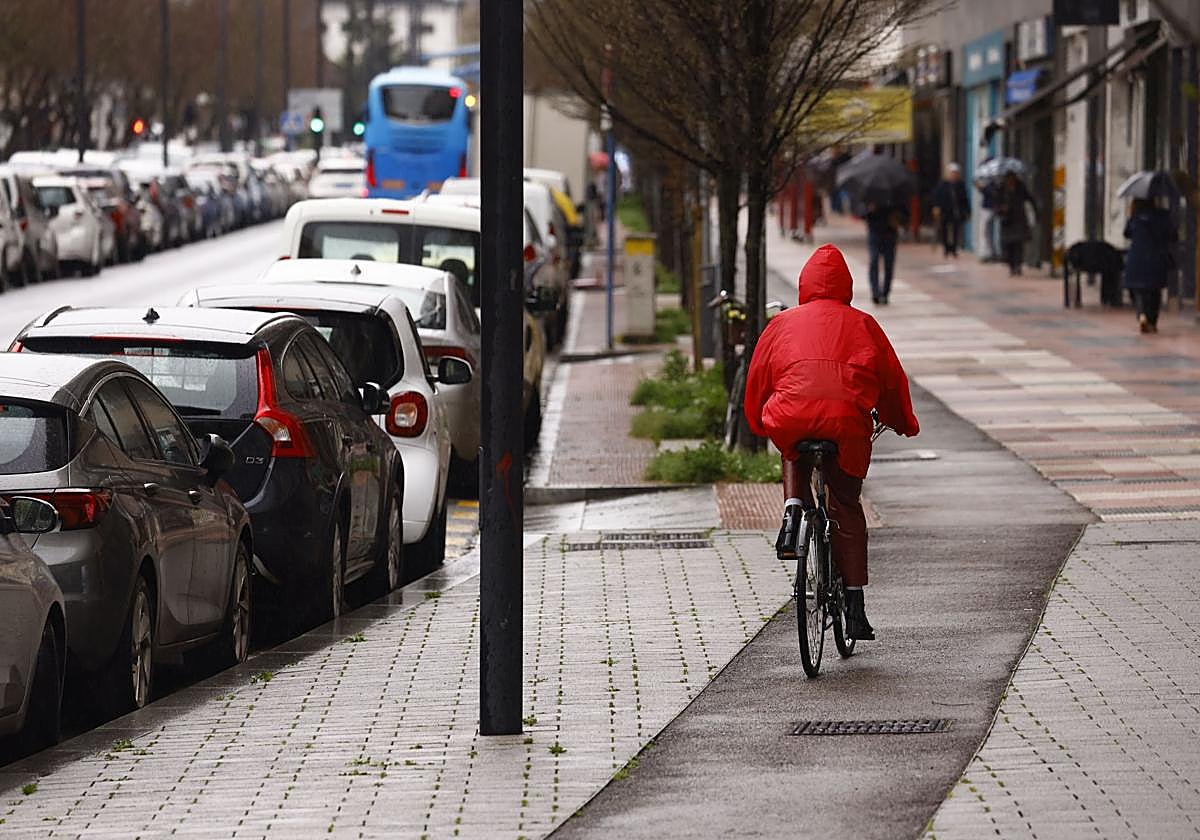El carril bici de la Avenida Gasteiz se modificará gracias a la anterior convocatoria de Hobetuz.