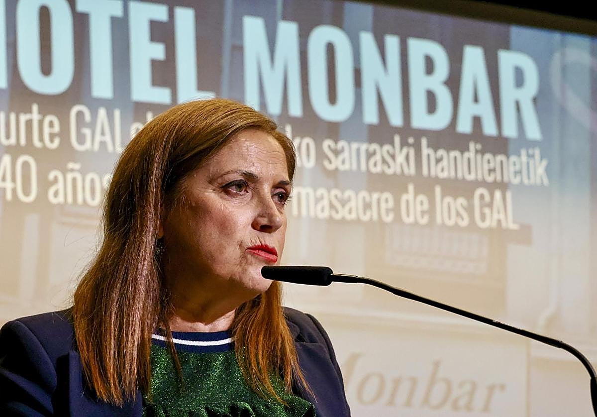 La consejera de Justicia y Derechos Humanos del Gobierno Vasco, María Jesús San José.