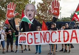 Concentración en Valencia bajo el lema «Ningún puerto para el genocidio. Fin al comercio y tránsito de armas con Israel».