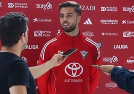 Alberto Martí, este jueves en Anduva.