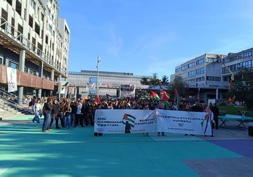 Las protestas propalestinas cortan los accesos al campus de Leioa de la UPV/EHU