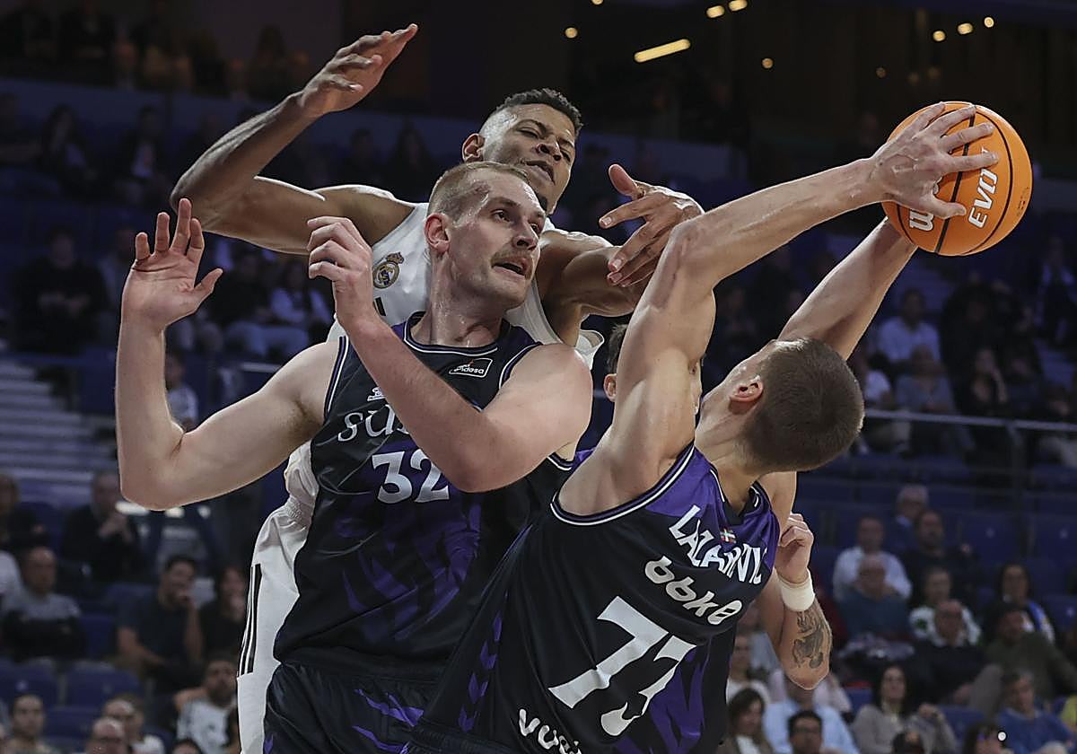 El Bilbao Basket cae ante el Real Madrid tras desinflarse en el último cuarto