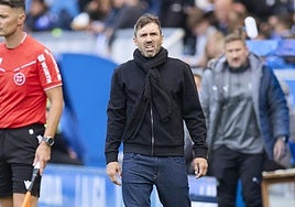 Eduardo Coudet, durante el partido ante el Elche.