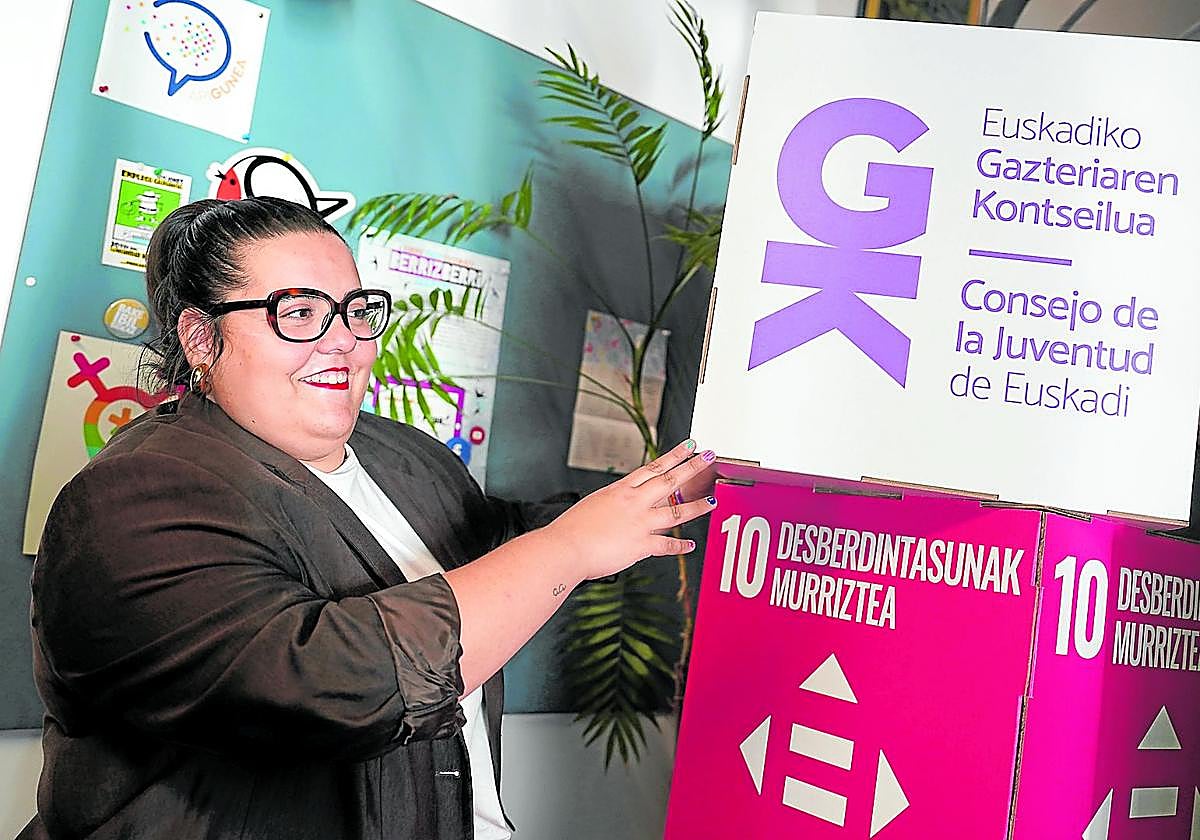 La vizcaína Iratxe Uriarte preside desde hace dos años el Consejo de la Juventud de Euskadi.