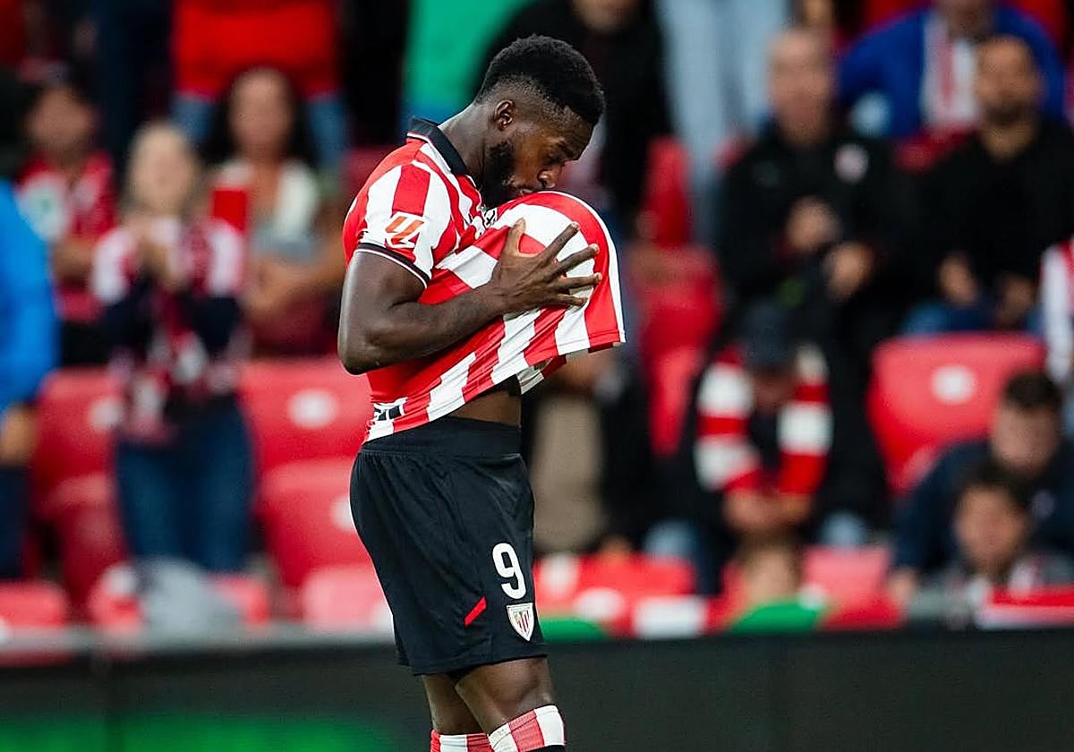 Iñaki Williams le dedica el gol a su futuro hijo: «Te estamos esperando»
