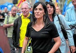 La lider de Aliança Catalana y alcaldesa de Ripoll, Sílvia Orriols, en la manifestación de la Diada de este año.