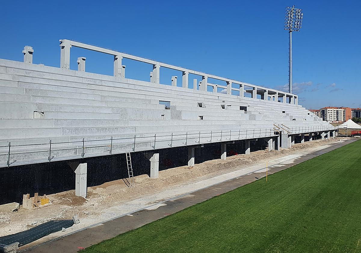 Aspecto de las obras en Anduva.