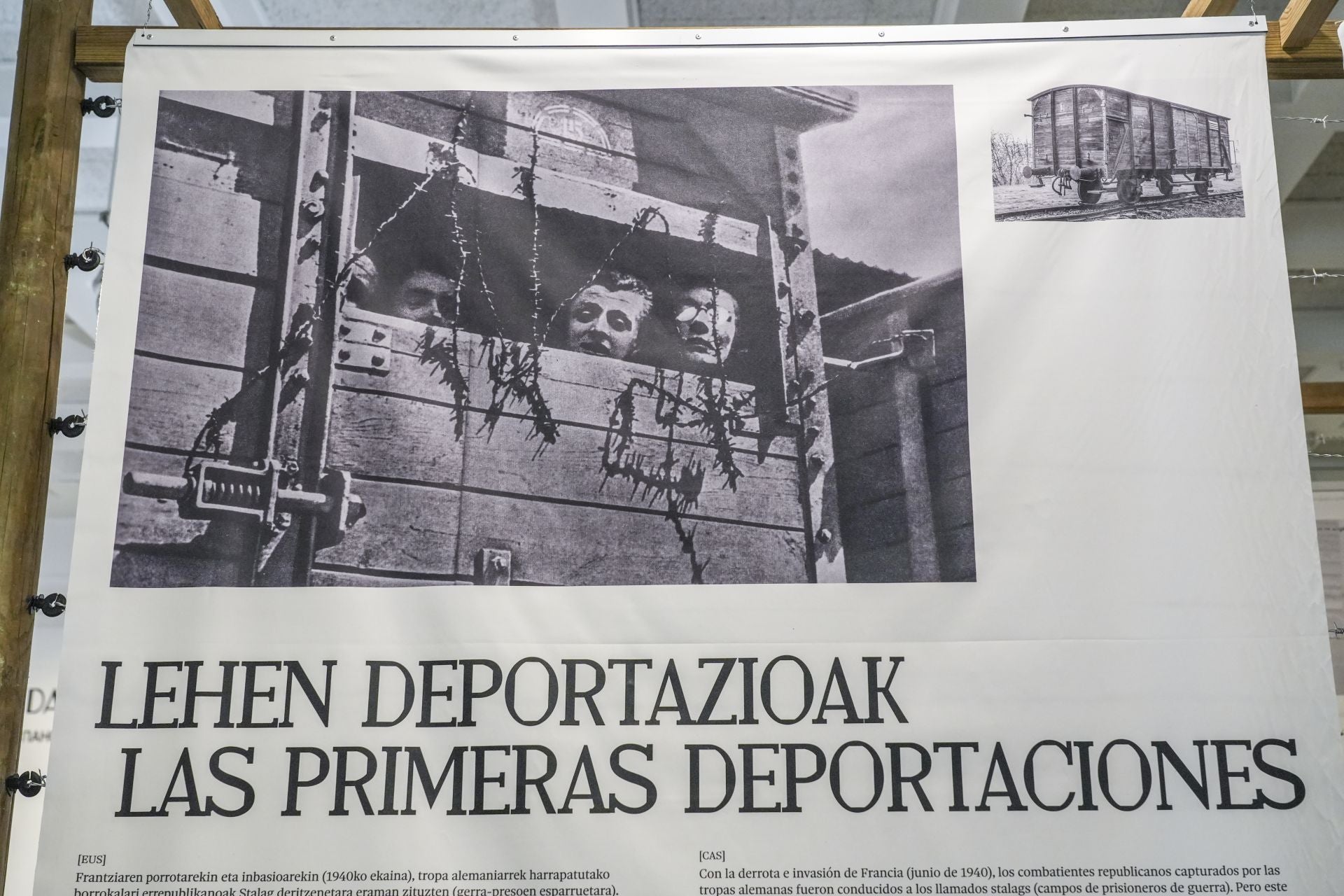 Las imágenes de la muestra de los vascos deportados a campos nazis
