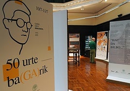 Exposición en la Biblioteca Foral de Bizkaia.
