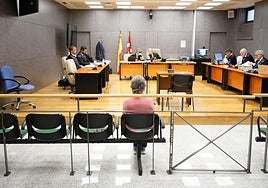 La enfermera durante una de las sesiones del juicio.