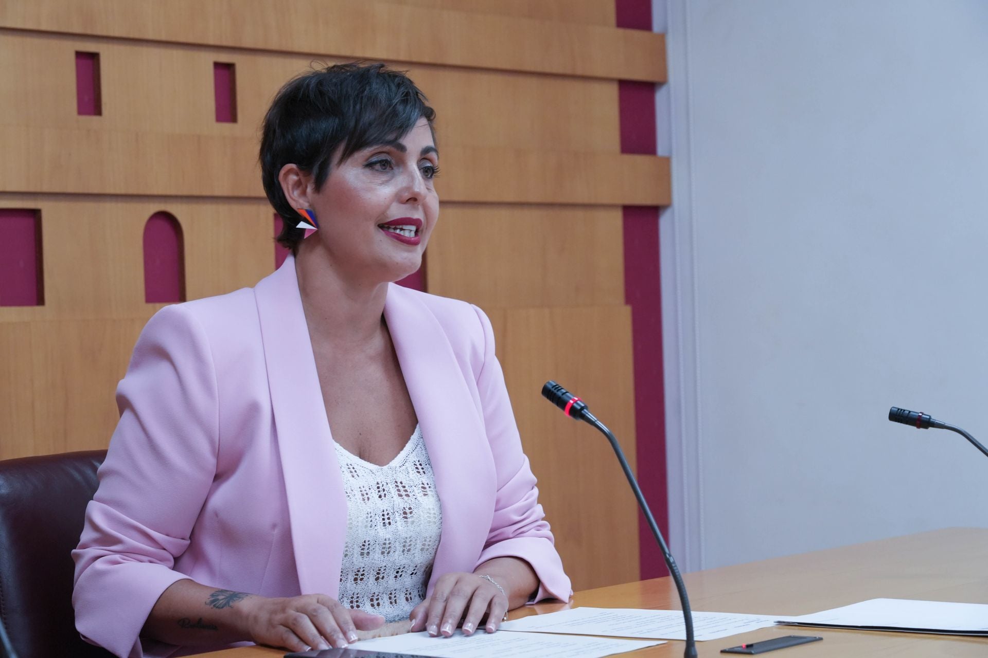 Rocío Vitero, portavoz de EH Bildu en el Ayuntamiento de Vitoria.