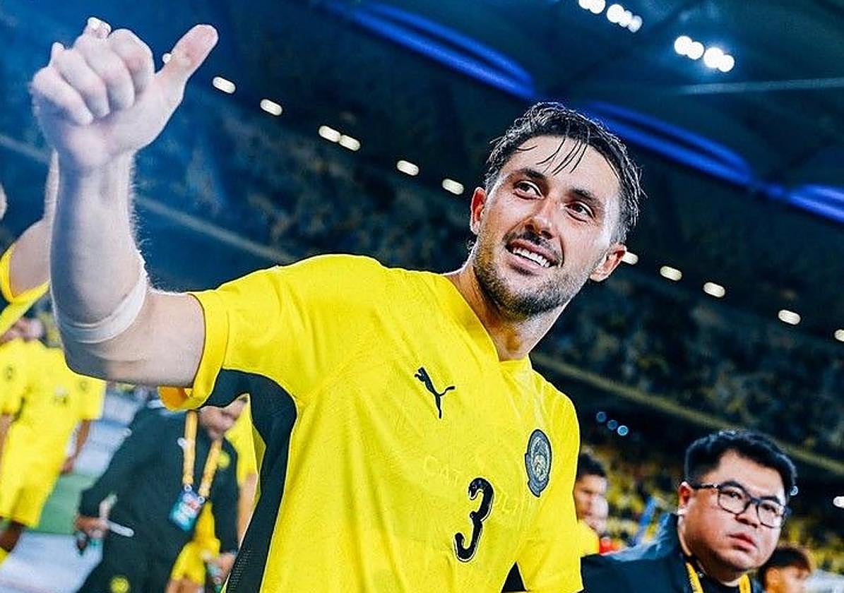 Facundo Garcés, después de uno de sus partidos con Malasia.