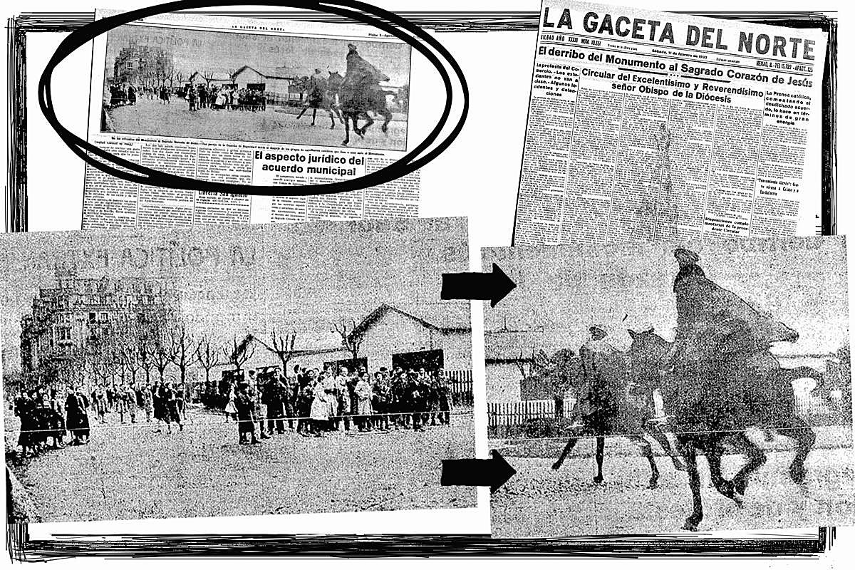 Una falsa carga policial en 'La Gaceta del Norte'