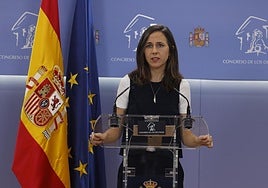 La secretaria general de Podemos, Ione Belarra.