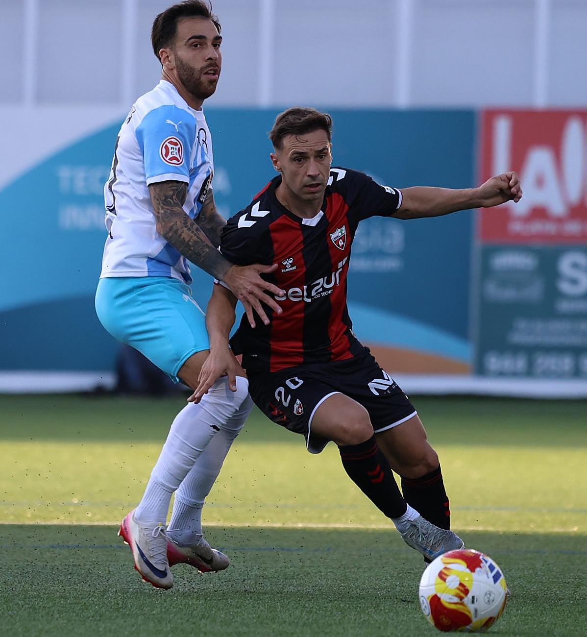 Un momento del partido.