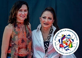Isabel Díaz Ayuso junto a Gloria Estefan, en el concierto que se celebró la semana pasada en Madrid