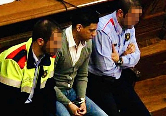 William Samuel, líder nacional de los Blood, durante su juicio por asesinato.