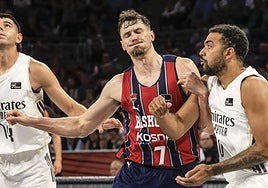 Kurucs, en el partido contra el Real Madrid.