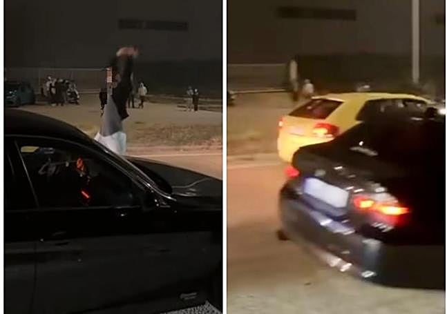 Carrera presuntamente celebrada esta madrugada de domingo en el polígono de Lantarón.