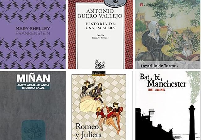 Frankestein (Mary Shelley), Historia de una escalera (Antonio Buero Vallejo), Lazarillo de Tormes (anónimo), Miñan (Amets Arzallus, Ibrahima Balde), Romeo y Julieta (William Shakespeare), Bat, bi, Manchester (Irati Jiménez).