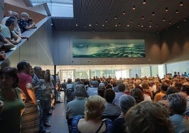 La primera asamblea celebrada en el parque tecnológico El Campo superó el aforo previsto.
