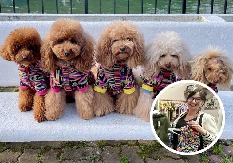 Marta, la sastre de los perros más elegantes de Bilbao: «Les tomo las medidas… ¡y hay premio!»