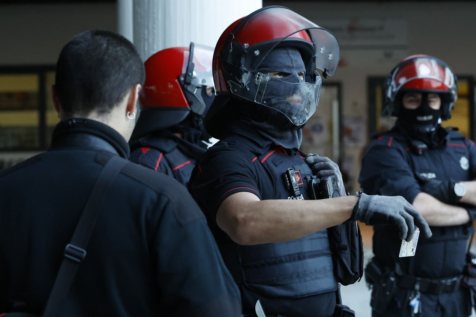 Incidentes en el campus de la UPV/EHU de Leioa durante la huelga en apoyo a Palestina
