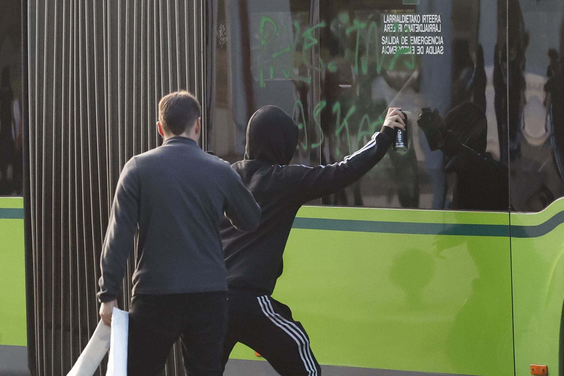 Incidentes en el campus de la UPV/EHU de Leioa durante la huelga en apoyo a Palestina