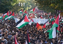 Manifestación propalestina este miércoles por la mañana en Bilbao