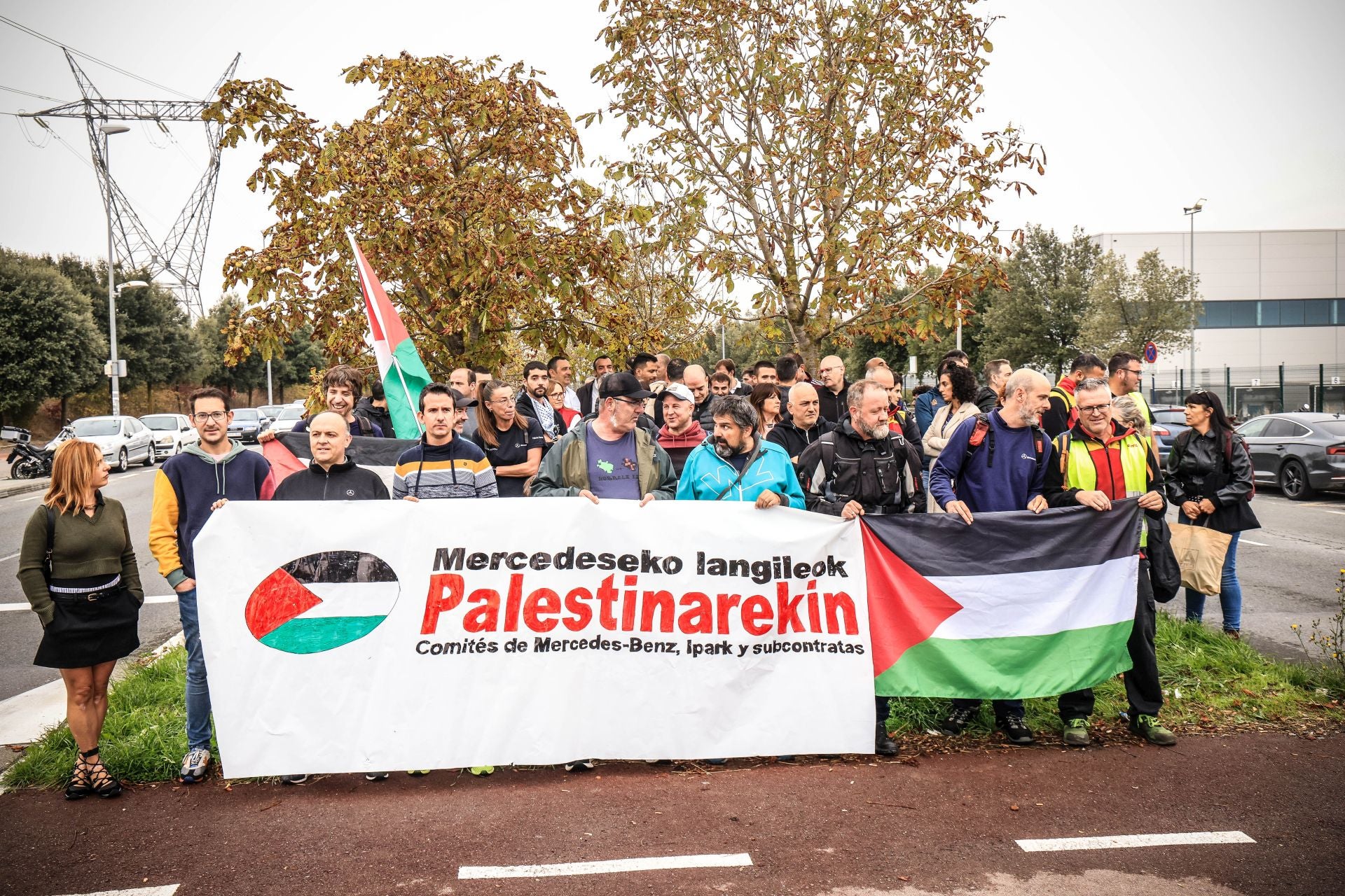 La jornada de huelga en apoyo a Palestina en Álava, en imágenes