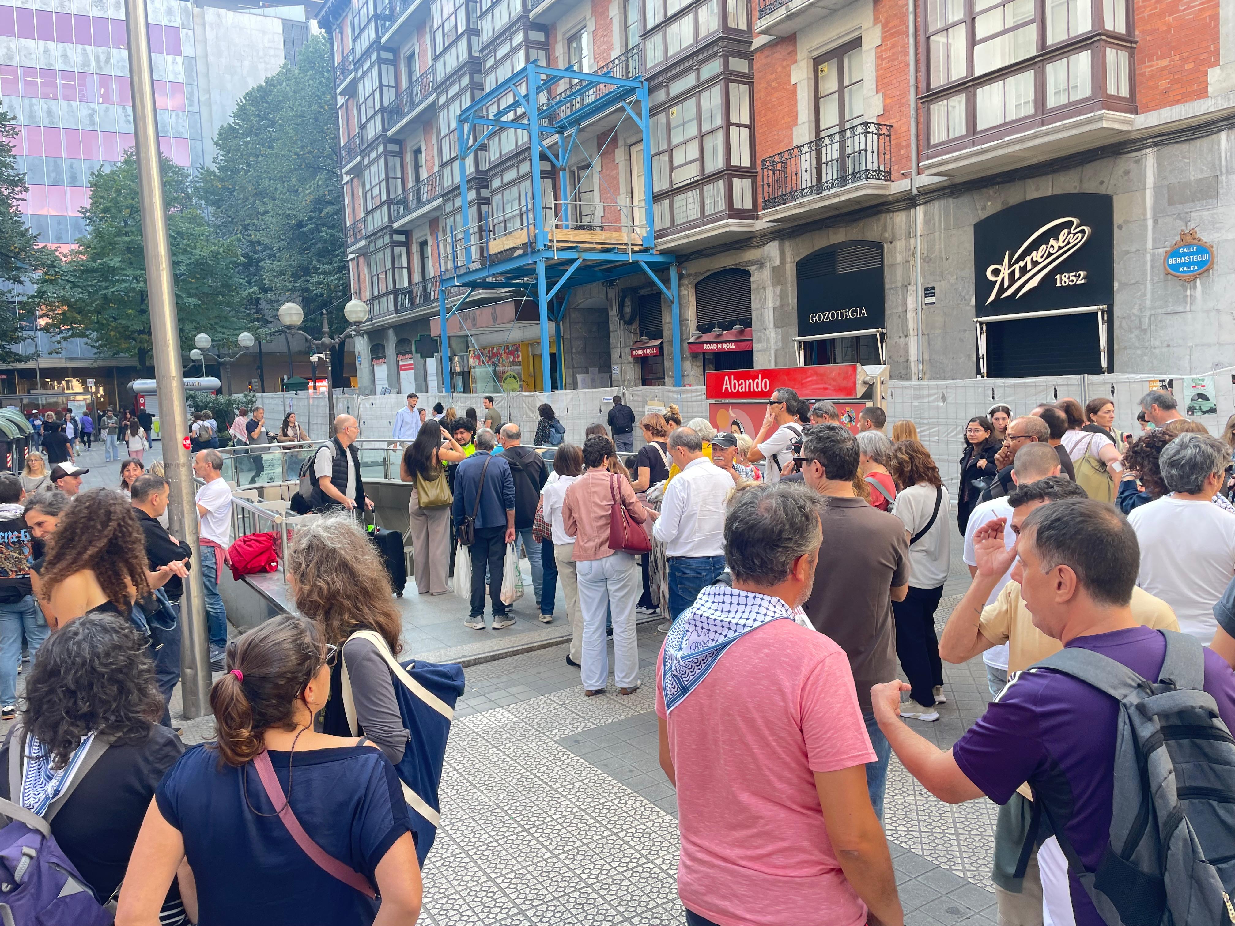 La jornada de huelga en apoyo a Palestina en Bizkaia, en imágenes