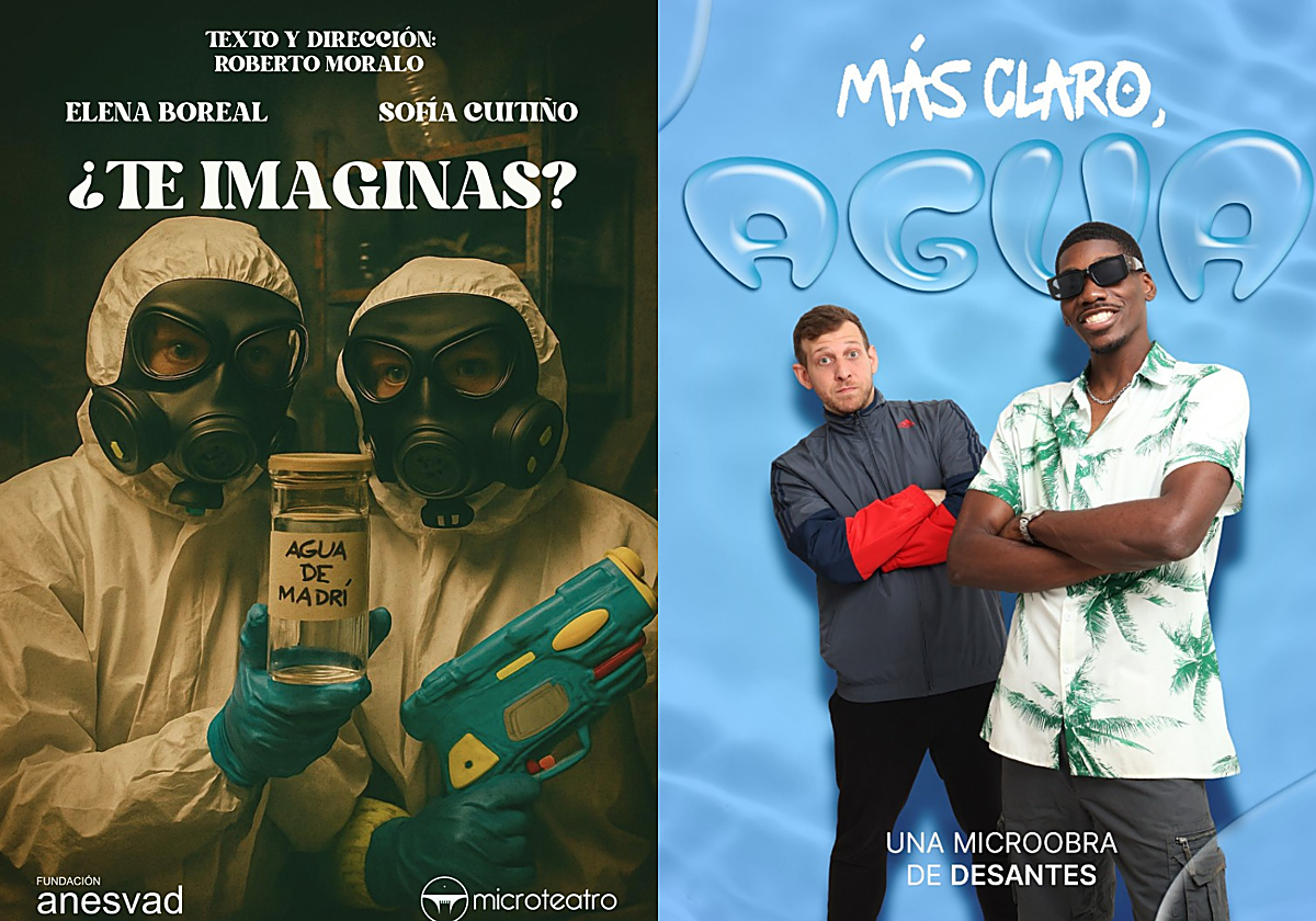 '¿Te imaginas?' y 'Más claro, agua', dos de las cuatro piezas de microrelato que se podrán ver en el Bilborock