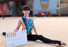 Hodei Rivas con el Oro conseguido en el Campeonato de España.