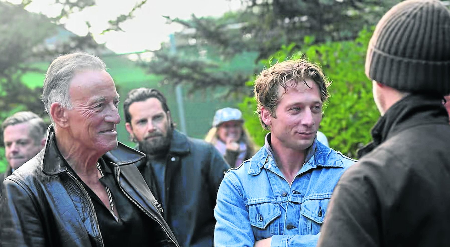 Springsteen y Allen White durante el rodaje de 'Deliver Me From Nowhere'.