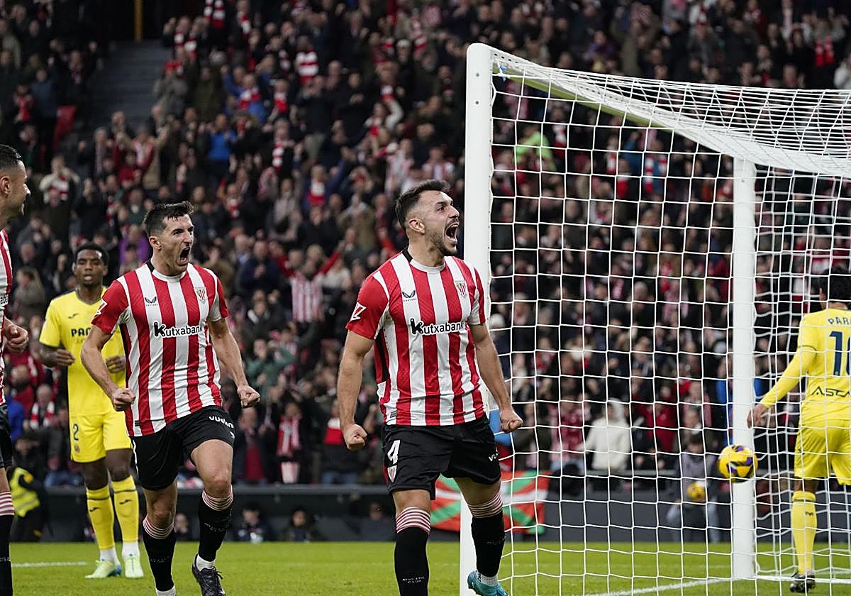 Partido de Liga que se disputó en San Mamés entre el Athletic y el Villarreal.