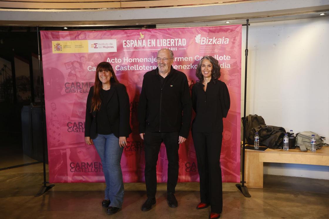 Pilar Sancho, Carlos Olalla y Edurne Portela.