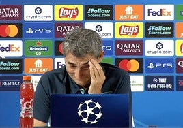 La pregunta más surrealista a Valverde: «¿Les ha dicho a sus jugadores que van a meter 9-0 al Qarabag?»