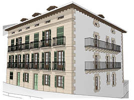 El histórico edificio está ubicado en el casco viejo de la localidad, junto al arco de Santa Ana.