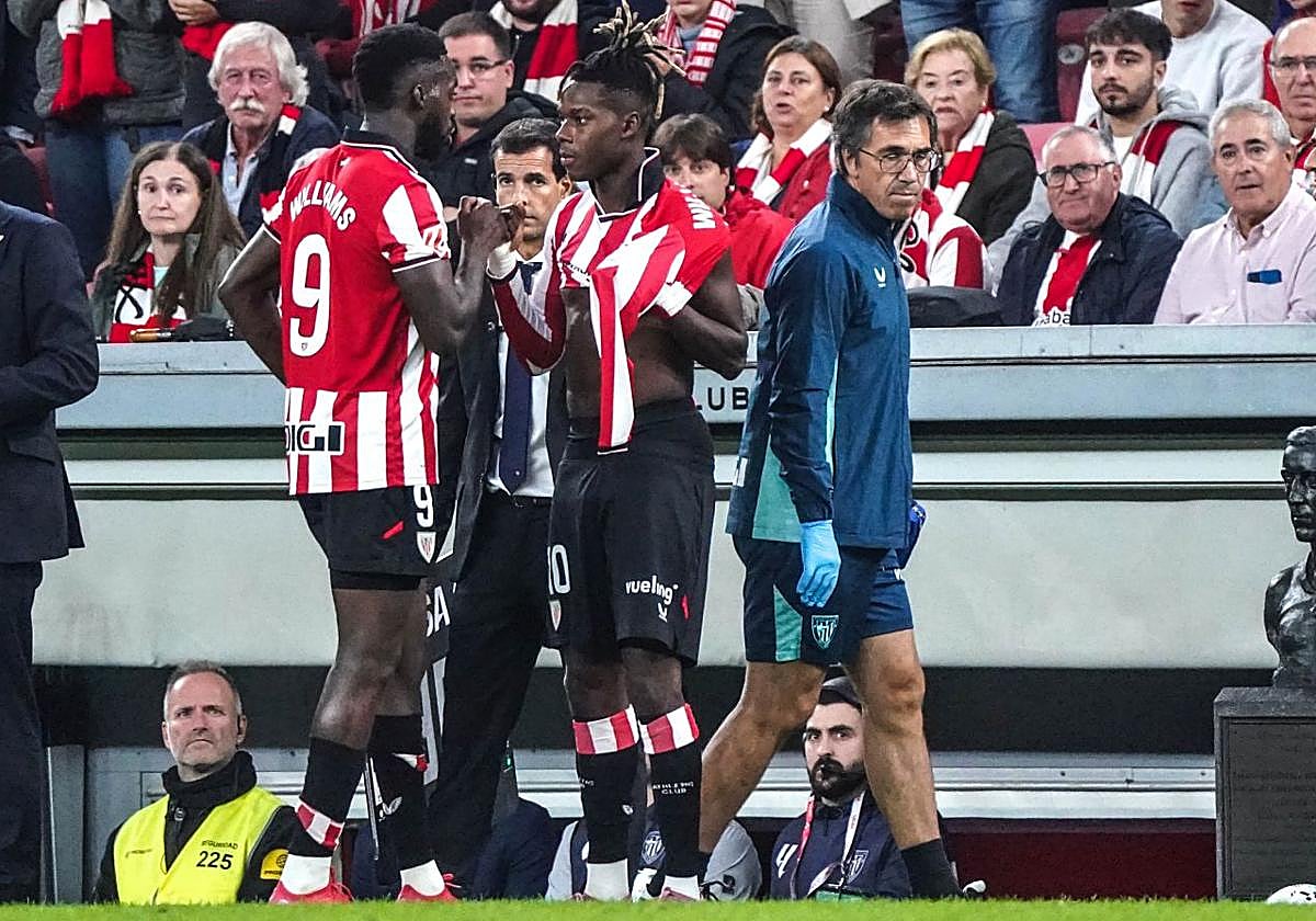 Iñaki Williams ante el debut de Nico en la Champions: «Ha pasado momentos jodidos»